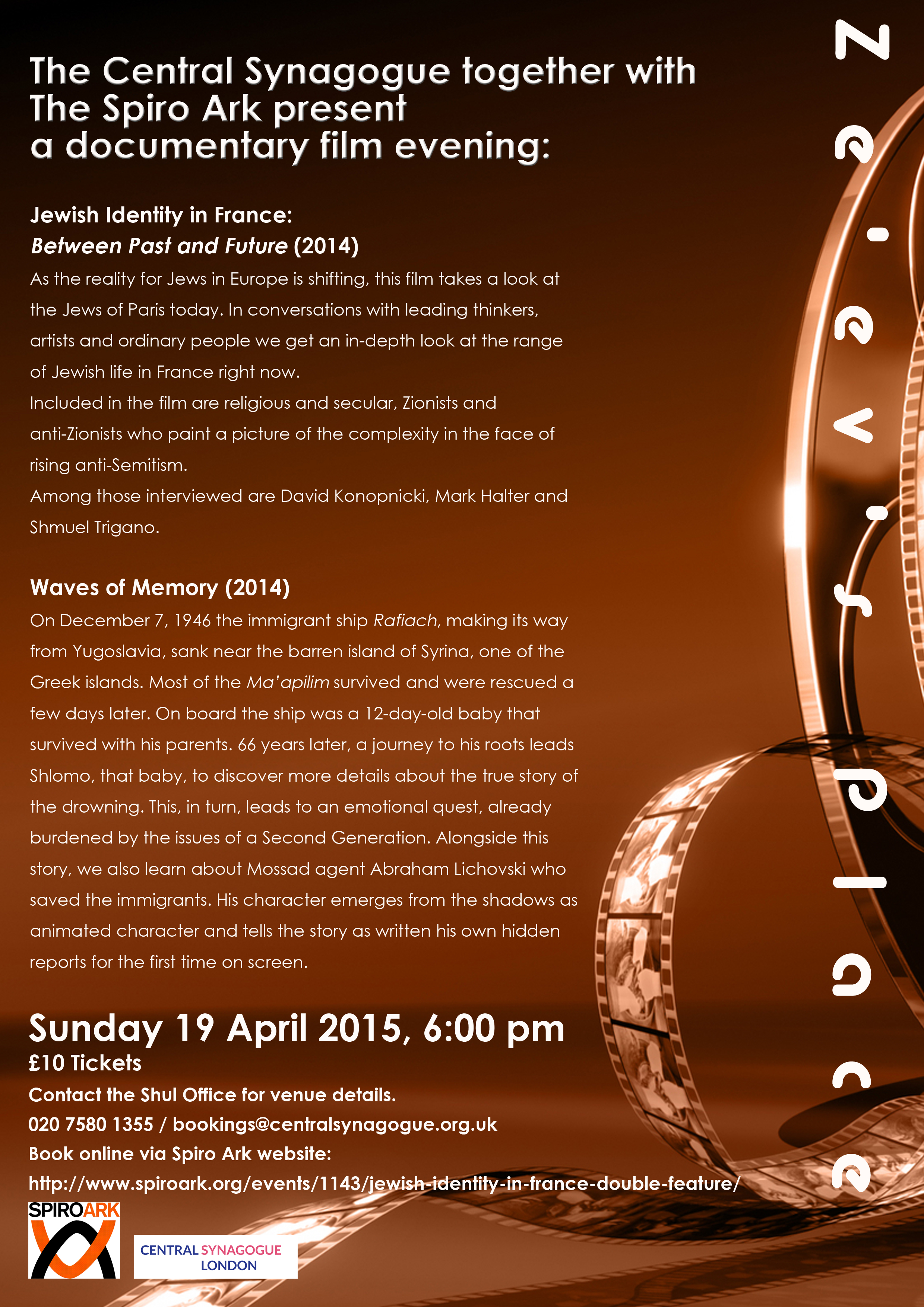 Spiro Film event copy