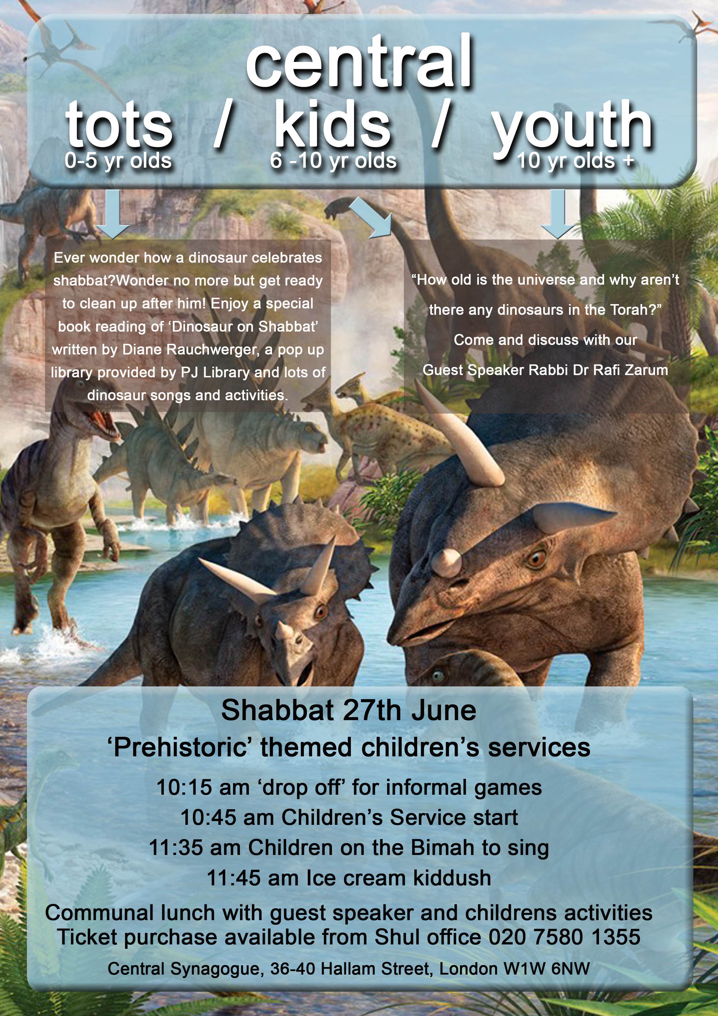 Dinosaur Shabbat 27 June 2015 copy